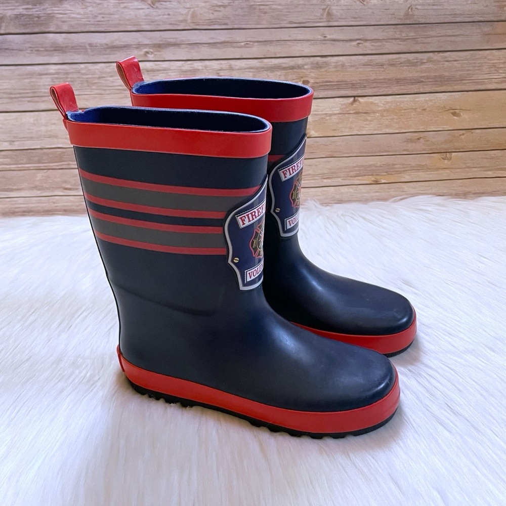 Rugged Bear Boys’ Firefighter Rain Boots